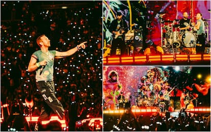 Coldplay, il primo concerto a Roma è una festa di colori e suoni. FOTO