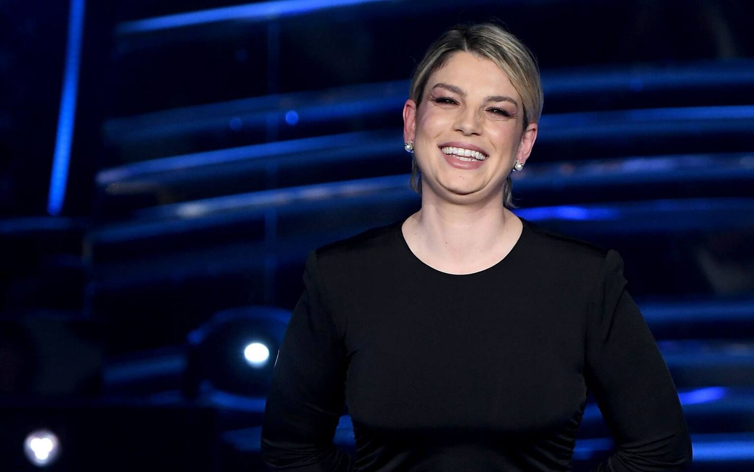 I cantanti di Sanremo 2022, Emma Marrone sul palco con la canzone Ogni volta è così. FOTO Sky TG24
