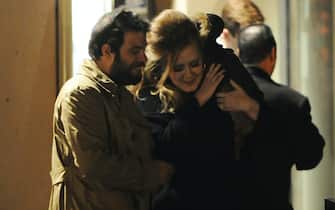 Adele and boyfriend Simon Konecki seen leaving Sid Owens Birthday Party at Gilagmesh, London. Adele was greeted by her dog licking their faces. Whilst simon picked his nose by the car.

Pictured: Adele and Simon Konecki,Adele
Simon Konecki
Ref: SPL350633 120112 NON-EXCLUSIVE
Picture by: SplashNews.com

Splash News and Pictures
USA: +1 310-525-5808
London: +44 (0)20 8126 1009
Berlin: +49 175 3764 166
photodesk@splashnews.com

World Rights