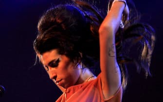Amy Winehouse on stage during a concert