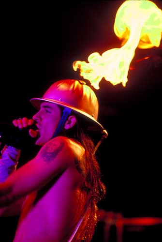 Anthony Kiedis of the Red Hot Chili Peppers at the Waterloo in Stanhope, New Jersey (Photo by Steve Eichner/WireImage)