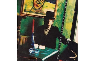 Bob Dylan ritratto nella foto di copertina dell'album "World Gone Wrong"