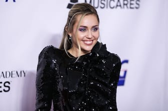 LOS ANGELES, CA, USA - FEBRUARY 08: Singer Miley Cyrus arrives at the 2019 MusiCares Person Of The Year Honoring Dolly Parton held at the Los Angeles Convention Center on February 8, 2019 in Los Angeles, California, United States. (Photo by Xavier Collin/Image Press Agency/Sipa USA)