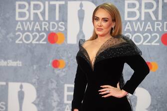 Adele (aka Adele Adkins) attends the BRIT Awards 2022 at O2 Arena, London, England, UK on Tuesday 8 February 2022., Credit:Justin Ng / Avalon