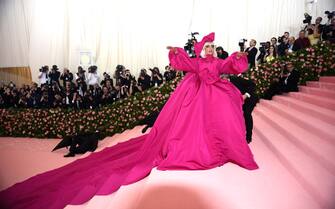 American Pop musician Lady Gaga (born Stefani Germanotta) arrives at the Met Costume Institute Gala 'Camp: Notes on Fashion' exhibition at the Metropolitan Museum of Art, New York, New York, May 6, 2019. (Photo by Ron Galella/Ron Galella Collection via Getty Images)