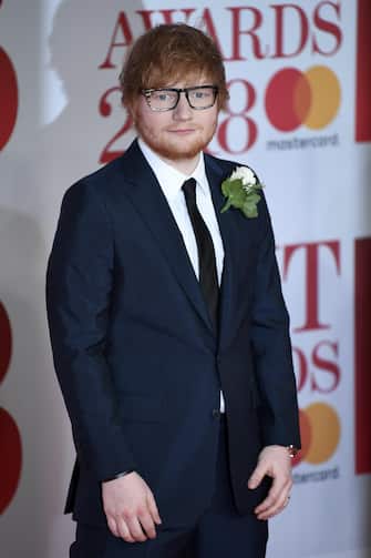 epa06550929 British singer/songwriter Ed Sheeran arrives for the 2018 Brit Awards at the O2 Arena in Greenwich, London, Britain, 21 February 2018.  EPA/NEIL HALL  EDITORIAL USE ONLY IN CONNECTION WITH REPORTING ON THE EVENT