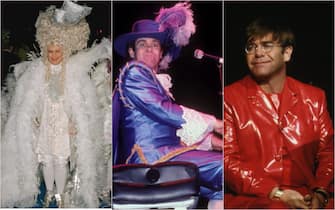 Elton John turns 75: his most famous looks.  THE PHOTOS