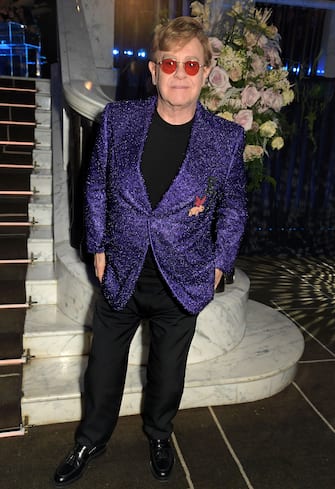 UNSPECIFIED - APRIL 25: In this image released on April 25, Sir Elton John attends the 29th Annual Elton John AIDS Foundation Academy Awards Viewing Party on April 25, 2021. (Photo by David M. Benett/Getty Images for the Elton John AIDS Foundation)