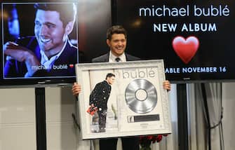 SYDNEY, AUSTRALIA - OCTOBER 03:  Michael Buble poses during a press conference on October 3, 2018 in Sydney, Australia.  (Photo by Don Arnold/WireImage)