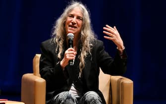 , Miami, FL - 20191217 Patti Smith attends an evening about her new book, Year of the Monkey. 

-PICTURED: Patti Smith
-PHOTO by: INSTARimages.com 

This is an editorial, rights-managed image. Please contact Instar Images LLC for licensing fee and rights information at sales@instarimages.com or call +1 212 414 0207 This image may not be published in any way that is, or might be deemed to be, defamatory, libelous, pornographic, or obscene. Please consult our sales department for any clarification needed prior to publication and use. Instar Images LLC reserves the right to pursue unauthorized users of this material. If you are in violation of our intellectual property rights or copyright you may be liable for damages, loss of income, any profits you derive from the unauthorized use of this material and, where appropriate, the cost of collection and/or any statutory damages awarded