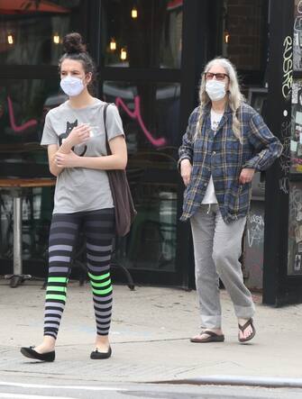 -New York, NY - 07/03/2020 -  Patti Smith and daughter Jesse Smith out with a friend in Soho and then stopping to buy some meat by herself

-PICTURED: Patti Smith, Jesse Smith
-PHOTO by: INSTARimages.com
-NEM_108508


Editorial - Rights Managed Image - Please contact www.instarimages.com for licensing fee
INSTAR Images
New York, NY
For licensing please call 212-414-0207 or email sales@instarimages.com
Image may not be published in any way that is or might be deemed defamatory, libelous, pornographic, or obscene. Please consult our sales department for any clarification or question you may have.
INSTAR Images reserves the right to pursue unauthorized users of this image. If you violate our intellectual property you may be liable for actual damages, loss of income, and profits you derive from the use of this image, and where appropriate, the cost of collection and/or statutory damages.