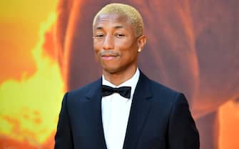 LONDON, ENGLAND - JULY 14: Pharrell Williams attends "The Lion King" European Premiere at Leicester Square on July 14, 2019 in London, England. (Photo by Samir Hussein/WireImage)
