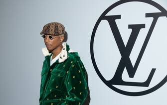 PARIS, FRANCE - MARCH 06: (EDITORIAL USE ONLY - For Non-Editorial use please seek approval from Fashion House) Pharrell Williams attends the Louis Vuitton Womenswear Fall Winter 2023-2024 show as part of Paris Fashion Week at Orsay Museum on March 06, 2023 in Paris, France. (Photo by Marc Piasecki/WireImage)