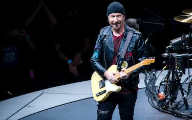 U2 eXPERIENCE & iNNOCENCE Tour at the Mediolanum Forum in Assago, Milan, Italy on October 11, 2018. U2 is heading across Europe from August to November 2018. (Photo by Fabrizio Di Bitonto / Pacific Press/Sipa USA)
