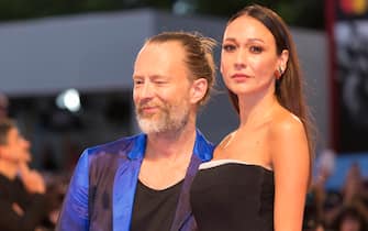 Thom Yorke and Dajana Roncione attend the premiere of 'Suspiria' during the 75th Venice Film Festival at Palazzo del Cinema in Venice, Italy, on 01 September 2018. | usage worldwide