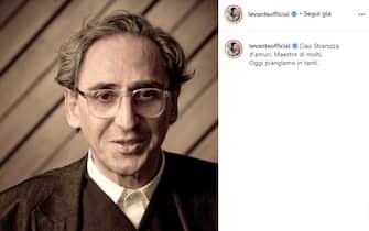 Levante posta su Instagram un ricordo social per la morte di Franco Battiato 