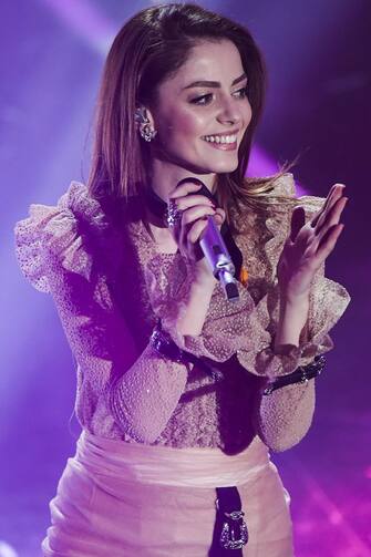 SANREMO, ITALY - FEBRUARY 10:  Annalisa  attends the closing night of the 68. Sanremo Music Festival on February 10, 2018 in Sanremo, Italy.  (Photo by Venturelli/WireImage)