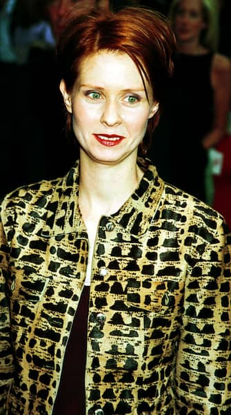 369474 04: Actress Cynthia Nixon attends the premiere of "Small Time Crooks", May 16,2000 at the Beekman Theatre in New York. (Photo by George De Sota/Newsmakers)