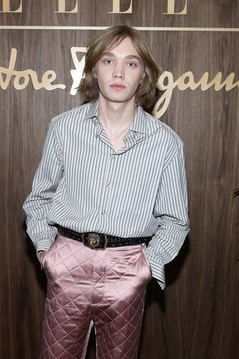 WEST HOLLYWOOD, CALIFORNIA - OCTOBER 11: Charlie Plummer attends ELLE & Ferragamo Hollywood Rising Celebration on October 11, 2019 in West Hollywood, California. (Photo by Randy Shropshire/Getty Images for ELLE)