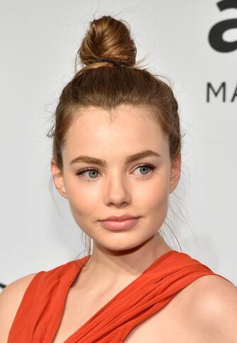 NEW YORK, NY - FEBRUARY 11:  Moddel Kristine Froseth attends the 2015 amfAR New York Gala at Cipriani Wall Street on February 11, 2015 in New York City.  (Photo by Mike Coppola/WireImage)