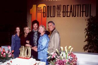 Hunter Tylo, Katherine Kelly, Lang, Ronn Moss, Susan Flannery and John McCook (Photo by Magma Agency/WireImage)