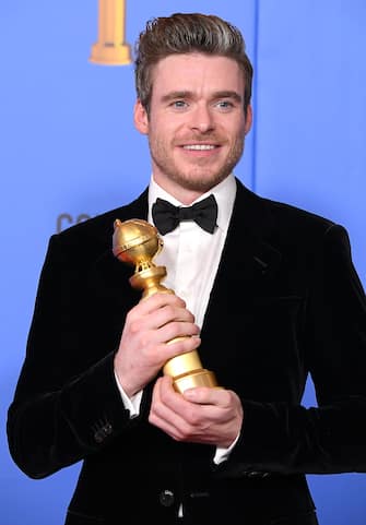 BEVERLY HILLS, CA - JANUARY 06:  Richard Madden poses at the 76th Annual Golden Globe Awards at The Beverly Hilton Hotel on January 6, 2019 in Beverly Hills, California.  (Photo by Steve Granitz/WireImage,)