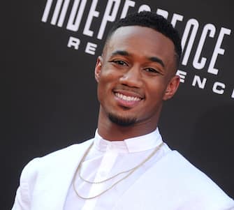 HOLLYWOOD, CA - JUNE 20:  Actor Jessie Usher arrives at the premiere of 20th Century Fox's "Independence Day: Resurgence" at TCL Chinese Theatre on June 20, 2016 in Hollywood, California.  (Photo by Gregg DeGuire/WireImage)