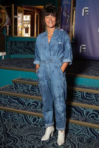 PARIS, FRANCE - SEPTEMBER 17: Actress Romane Bohringer attends the "Ils Etaient Dix" : Photocall At Festival Fiction De La Rochelle At Folies Bergeres on September 17, 2020 in Paris, France. (Photo by Marc Piasecki/WireImage)