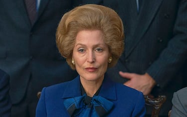 The Crown S4. Picture shows: Margaret Thatcher (GILLIAN ANDERSON). Filming Location: Hedsor House