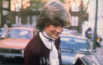 12th November 1980:  Lady Diana Spencer (1961 - 1997), fiancee of Prince Charles, leaving her home in West London.  (Photo by Central Press/Getty Images)
