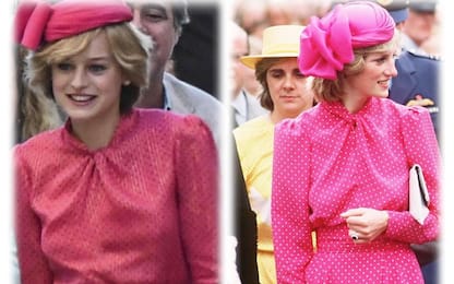 The Crown, Lady Diana e Emma Corrin: i look nella realtà e nella serie