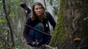 Lauren Cohan as Maggie; single - The Walking Dead _ Season 10, Episode 17 - Photo Credit: Eli Ade/AMC