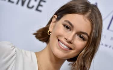 BEVERLY HILLS, CALIFORNIA - NOVEMBER 06: Kaia Gerber attends the Women's Guild Cedars-Sinai Annual Luncheon at Regent Beverly Wilshire Hotel on November 06, 2019 in Beverly Hills, California. (Photo by Axelle/Bauer-Griffin/FilmMagic)