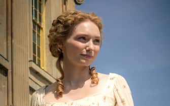 Part One
Sunday, October 26, 2014 at 9-10:30pm on PBS
Six years after the end of Pride and Prejudice, Elizabeth and Darcy plan a ball—with
fatal consequences. A family enemy takes charge of the case.

Shown: Eleanor Tomlinson as Georgiana

(C) Robert Viglasky/Origin Pictures 2013 for MASTERPIECE
This image may be used only in the direct promotion of MASTERPIECE. No other rights are granted. All rights are reserved. Editorial use only.
