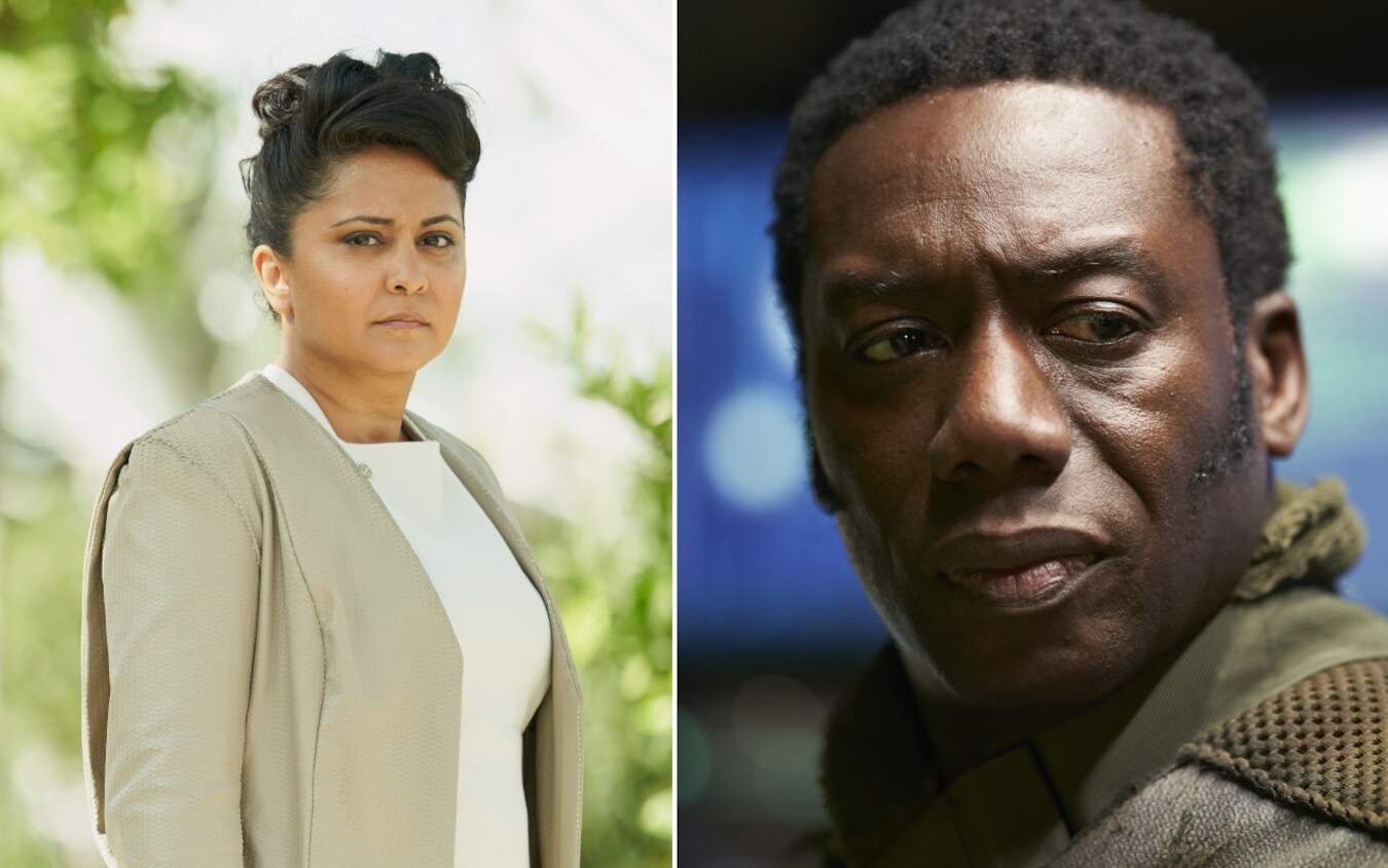Parminder Nagra e Hakeem Kae-Kazim Parminder Nagra e Hakeem Kae-Kazim
