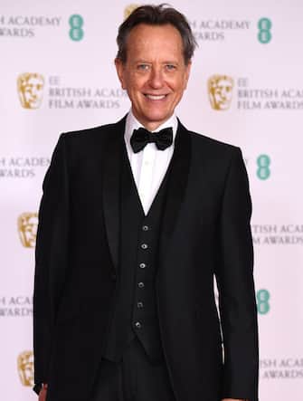 LONDON, ENGLAND - APRIL 11: Awards Presenter Richard E. Grant attends the EE British Academy Film Awards 2021 at the Royal Albert Hall on April 11, 2021 in London, England. (Photo by Jeff Spicer/Getty Images)