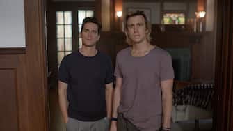 (L-R): Michael (Matt Boomer) and Troy (Gavin Creel) in a scene from the "Rubber (Wo)man: Part Two" episode of AMERICAN HORROR STORIES.