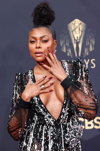Los Angeles, CA - September 19:      Taraji P. Henson attends the 73rd Primetime Emmy Awards at L.A. Live on Sunday, Sept. 19, 2021 in Los Angeles, CA.  (Jay L. Clendenin / Los Angeles Times via Getty Images)