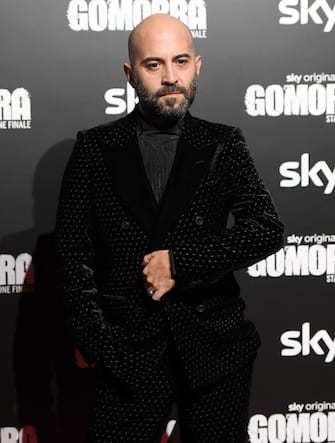 Italian singer Giuliano Sangiorgi poses during the red carpet for the TV series 'Gomorra-stagione finale' (Gomorrah-final season) in Rome, Italy, 15 November 2021. The series, in its fifth and final season, is based on Italian writer Roberto Saviano's 2006 novel and will air on 19 November.     ANSA/ETTORE FERRARI
