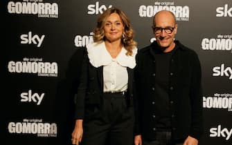Maddalena Ravagli e Leonardo Fasoli alla conferenza stampa di Gomorra 5, la stagione finale