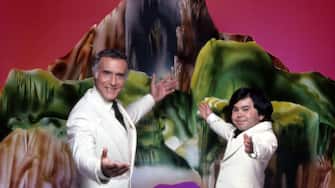 UNITED STATES - JANUARY 20:  FANTASY ISLAND - "Return to Fantasy island" - Season One - 1/20/78, Ricardo Montalban (as Mr. Roarke) and HervÃ© Villechaize (as Tattoo) star in "Fantasy Island". Tales of visitors to a unique resort island that can fulfill literally any fantasy requested. ,  (Photo by ABC Photo Archives/Disney General Entertainment Content via Getty Images)