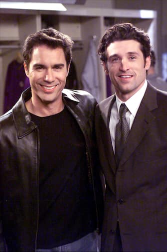 © ABACA. NO CREDIT. 23468-5. USA, 2001. Will & Grace. Brothers, A Love Story. 
Pictured: (l-r) Eric McCormack as Will, guest-star Patrick Dempsey as Matt.