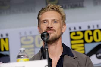 SAN DIEGO, CALIFORNIA - JULY 23: Boyd Holbrook speaks onstage during "The Sandman" special video presentation and Q&A panel during 2022 Comic Con International: San Diego at San Diego Convention Center on July 23, 2022 in San Diego, California. (Photo by Albert L. Ortega/Getty Images)