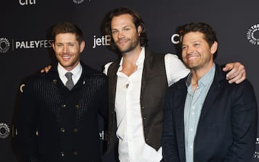 , Los Angeles, CA -20180320 - 2018 PaleyFest Los Angeles - Supernatural
-PICTURED: Jensen Ackles, Jared Padalecki and Misha Collins
-PHOTO by: Vince Flores/startraksphoto.com

This is an editorial, rights-managed image. Please contact Startraks Photo for licensing fee and rights information at sales@startraksphoto.com or call +1 212 414 9464 This image may not be published in any way that is, or might be deemed to be, defamatory, libelous, pornographic, or obscene. Please consult our sales department for any clarification needed prior to publication and use. Startraks Photo reserves the right to pursue unauthorized users of this material. If you are in violation of our intellectual property rights or copyright you may be liable for damages, loss of income, any profits you derive from the unauthorized use of this material and, where appropriate, the cost of collection and/or any statutory damages awarded