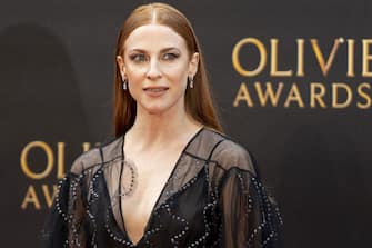 British actress Rosalie Craig poses on the red carpet upon arrival to attend The Olivier Awards at the Royal Albert Hall in central London on April 7, 2019. (Photo by Niklas HALLE'N / AFP) (Photo credit should read NIKLAS HALLE'N/ AFP via Getty Images)