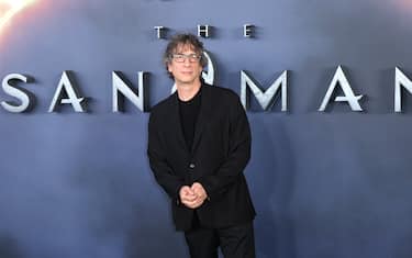LONDON, ENGLAND - AUGUST 03: Neil Gaiman attends "The Sandman" World Premiere at BFI Southbank on August 03, 2022 in London, England. (Photo by Mike Marsland/WireImage )