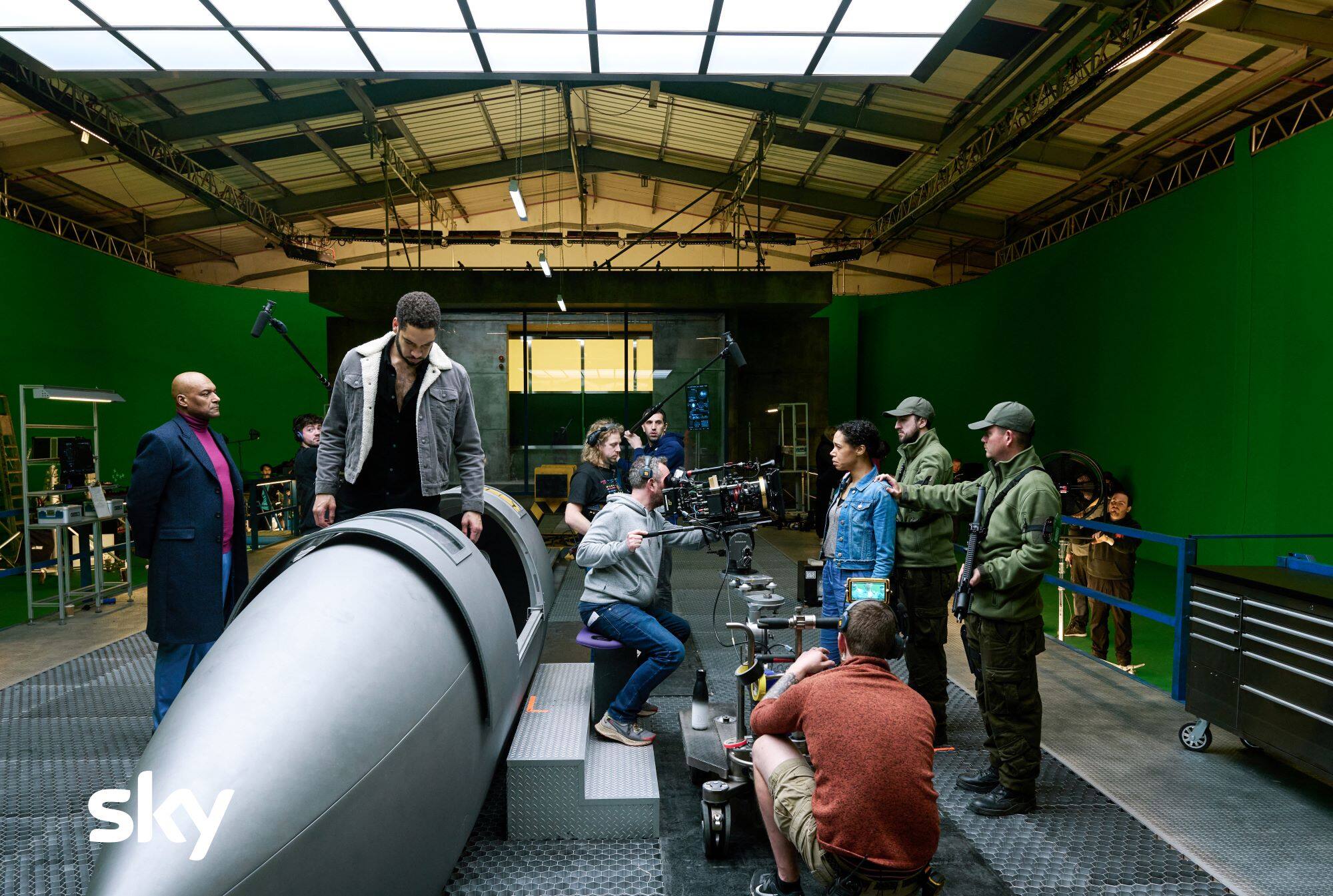 Una foto scattata sul set della seconda stagione di Progetto Lazarus Progetto Lazarus 2