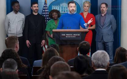 Ted Lasso, il cast alla Casa Bianca per discutere della salute mentale