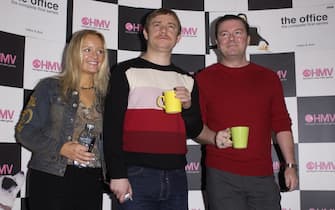 14/10/02
Signing of The Office at HMV,Oxford Street,London
Lucy Davies,Martin Freeman,Ricky Gervais
Rune Hellestad Corbis/Sygma