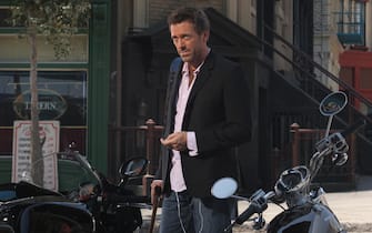 HOUSE:  House (Hugh Laurie) tries to get a good deal on a motorcycle in the HOUSE episode "Autopsy" airing Tuesday, Sept. 20 (9:00-10:00 PM ET/PT) on FOX.  ª©2005 Fox Broadcasting Co.  Cr:  Dean Hendler/FOX.